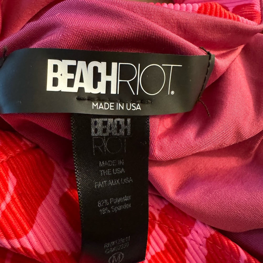 Beach Riot Rae PinkOne piece Love Leopard - Picture 4 of 4